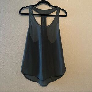 Lululemon 105 F Singlet Mesh Size L COAL